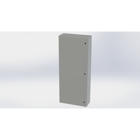 Saginaw Control & Engineering 1/4 Turn Latch Electrical Enclosures, 72 in H, 12 in D, 30 in W, NEMA 3R, 4, 12, 13, Carbon Steel SCE-72EL3012LP